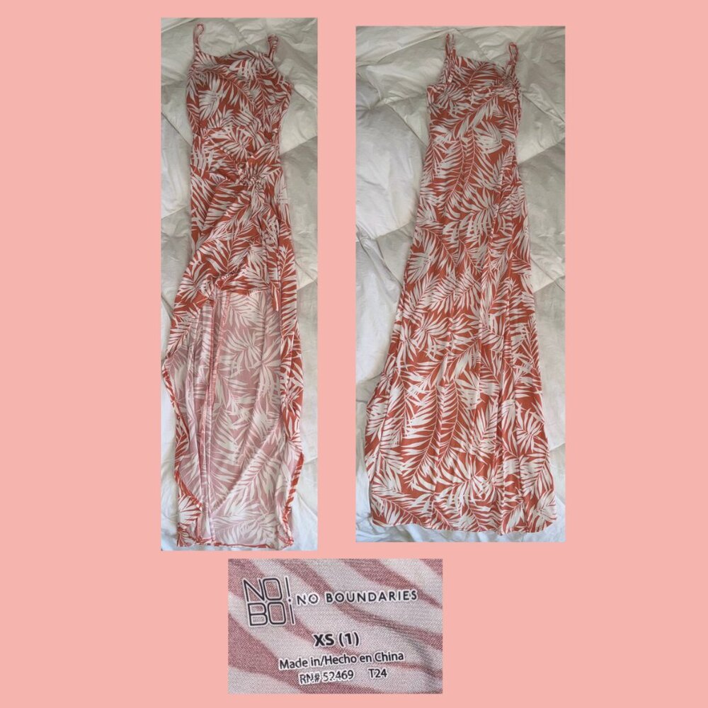 Tropical High Low Maxi Dress